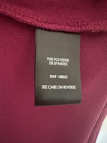 Torrid Plus SZ 3/3XL Studio Knit Purple Faux Wrap Dress V Neck Short Sleeves New - Picture 9 of 9