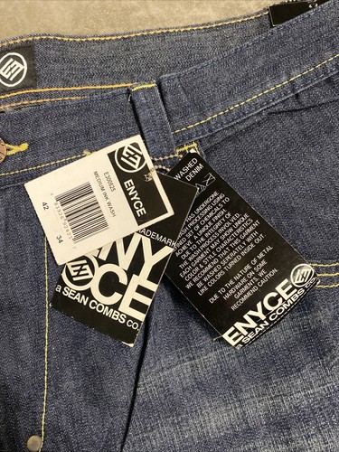 Neu mit Etikett Vintage Sean Combs ENYCE Medium Ink Wash blaue Jeans E300525 42 x 34 selten - Bild 5 von 11