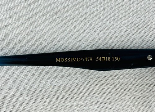 Bon Vivant Mossimo 7479 Midnight Blue Horn Rectangle Mens Eyeglasses 54-18-150 - Picture 5 of 7