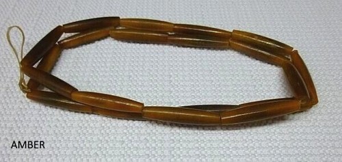 Büffelknochen/Horn Haarpfeife Perlen alle Größen! Rot weiß gelb schwarz antik - Bild 22 von 28