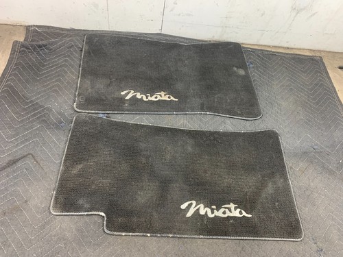 1990-1997 Mazda Miata Oem Black Floor Mat Driver Passenger Set NA 90-97 *READ*
