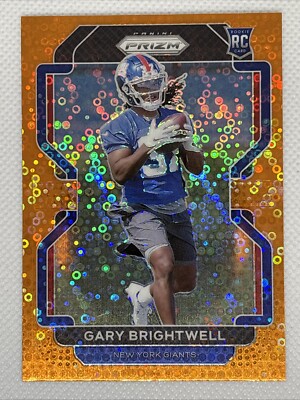 2021 Panini Prizm Gary Brightwell Orange Sparkle Prizm No. 400 NM