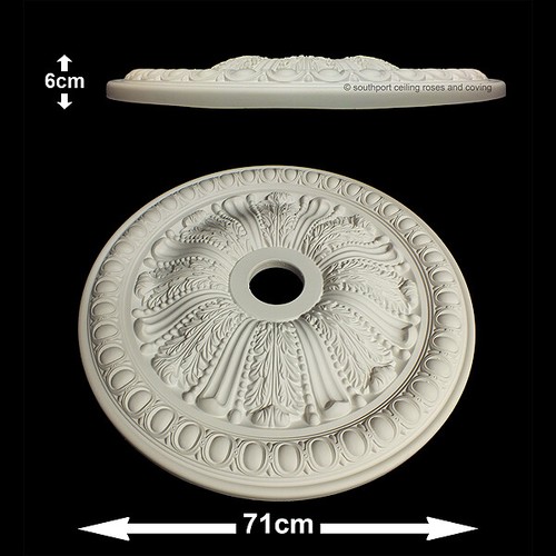 71cm Diameter, Lightweight Ceiling Rose (made of strong resin not polystyrene) - Picture 5 of 6