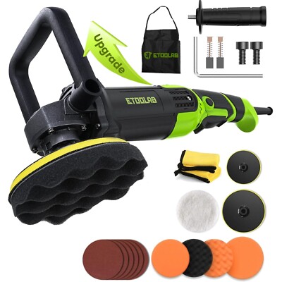 Etoolab Poliermaschine 1300W - 22 Teile Set mit verbesserter Wärmeableitung