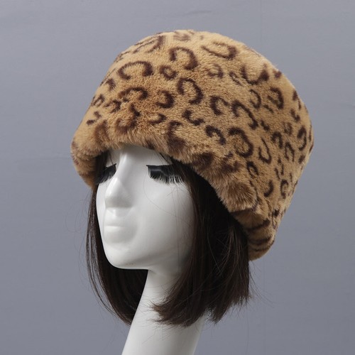Russian Lady Faux Fur Cossack Hat Cap Headband Ear Warmer Thermal Thick Ushanka - Picture 3 of 25