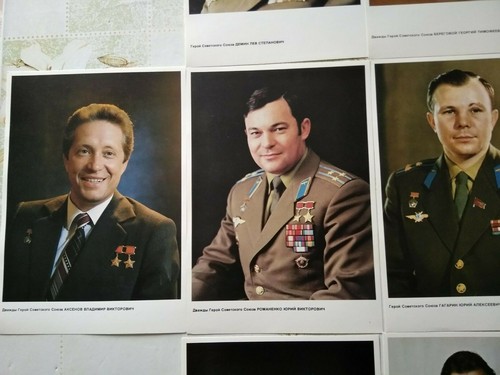 Foto espacial URSS astronauta cosmonauta Gagarin piloto aviación militar postal 10 - Imagen 4 de 9