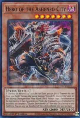 yugioh ashen cards Yugioh - Hero of the Ashened City - 1st Edition Super Rare NM - Free Holo  Card