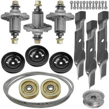 Spindle  Blade With Pulley Belt For John Deere D150 D155 D160 S140 S160 48"