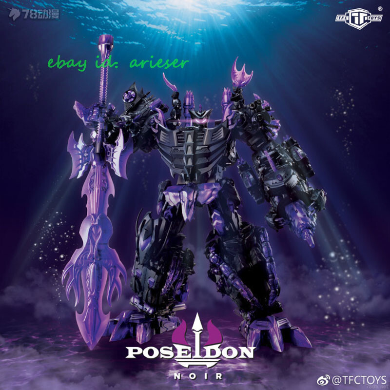 Tfc Toys Satan Poseidon Noir Black Purple Limited Transform Action