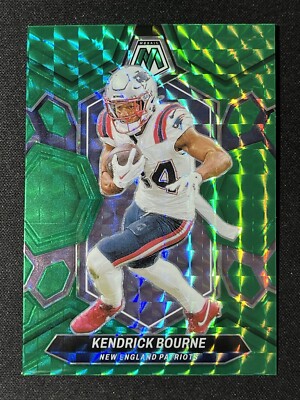 2024 Panini Mosaic Kendrick Bourne Green Mosaic Prizm #150 New England Patriots