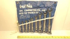 Great Neck 9 PC SAE Combination Wrench Set 51002