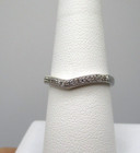 14K White Gold 21 Diamond Pave Chevron Ring Size 7 — photo 4