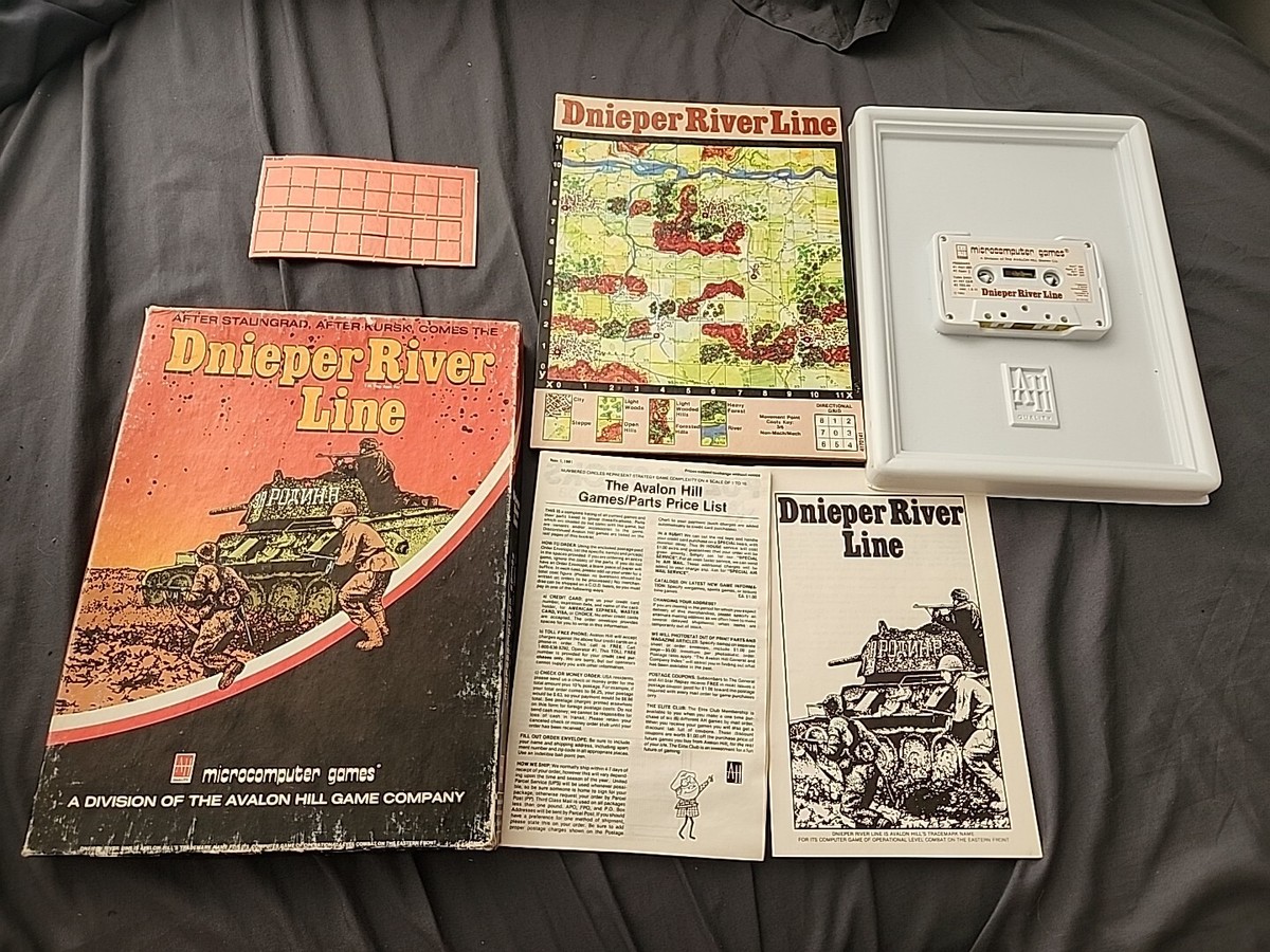 Avalon Hill Vintage Computer Game - Dnieper River Line Missing