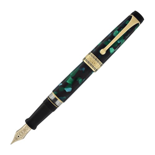 Aurora 88 Argento Massiccio .925 Silver/Black Resin Fountain Pen