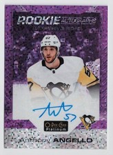 2020-21 O-Pee-Chee OPC Platinum Violet Pixels Rookie Autograph Anthony Angello