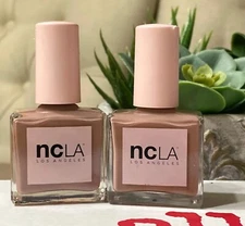 2 NCLA Nail Polish Luxury Lacquer - 75° IS FREEZING IN LA Full Size NWOB