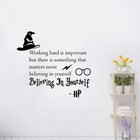 Wall Decal Quote Working Hard Is Important Wall Art Vinyl Sticker Nursery Room 