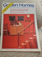 Golden Homes Magazine / Vol 4 Part 55 Staircase Ideas Bedhead Sun Room 1973 DIY