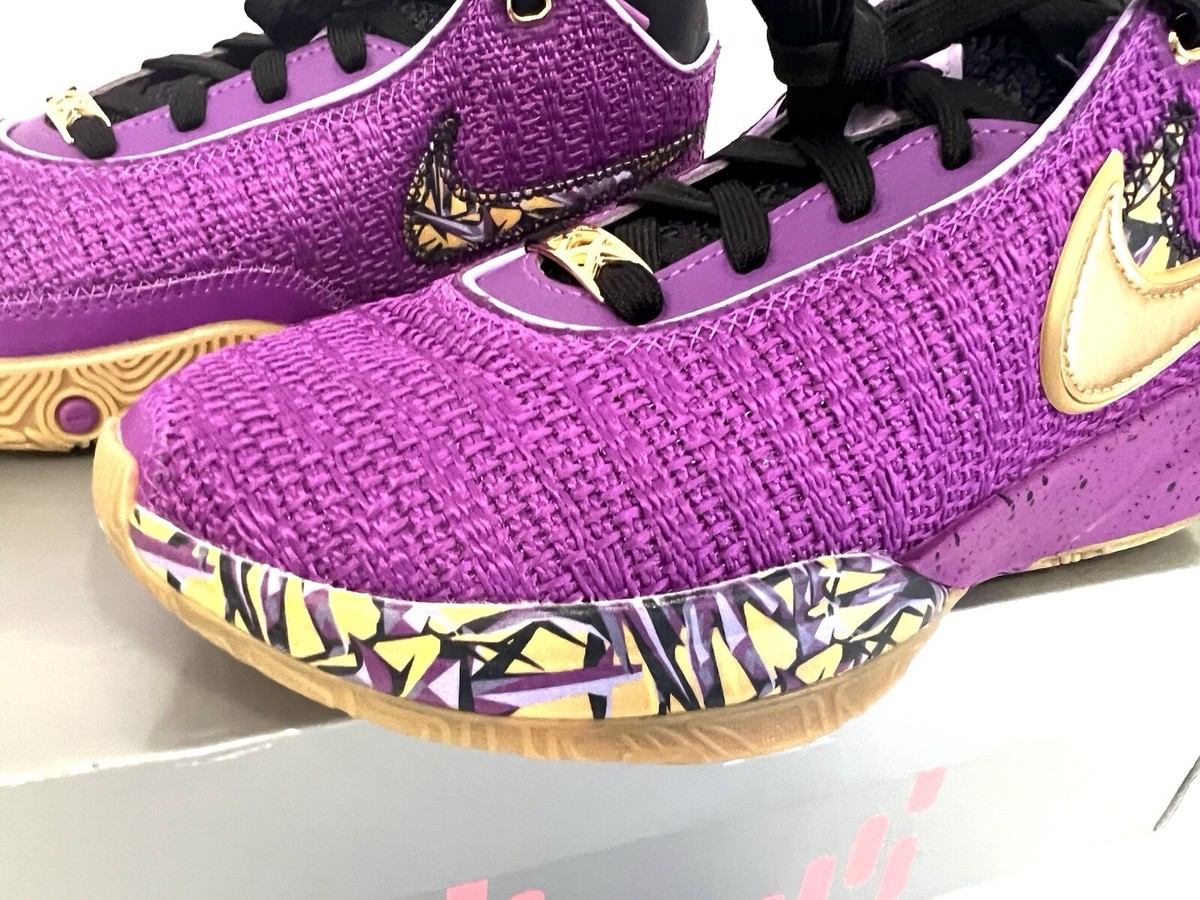 NIKE lebron xx purple pink レブロン 20 ナイキ Nike LeBron XX 20 Lakers Pink Diamond Collection Size 5 Youth