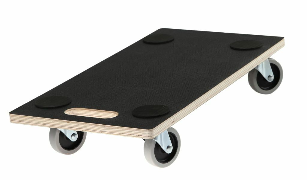 Möbelroller Rollbrett Transportroller TPE Rollen 200 kg Schichtholzplatte