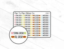 2322~~School Breaks Planner Stickers.