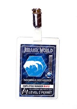 Jurassic World Indominus Rex Keeper Ingen ID Badge Fancy Dress Cosplay Halloween