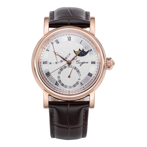 Reloj mecánico para hombre Sugess MoonPhase Master High Beat gaviota 1963 SU2153GW - Imagen 24 de 24