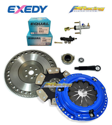FX STAGE 4 CLUTCH SET+RACE FLYWHEEL+EXEDY MASTER-SLAVE CYL FOR 93-97 DEL SOL D15