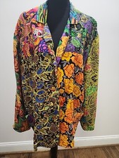 Vintage Patchwork Blazer Jacket S / M Sequin Beaded Devil Tris Patricia Hermann