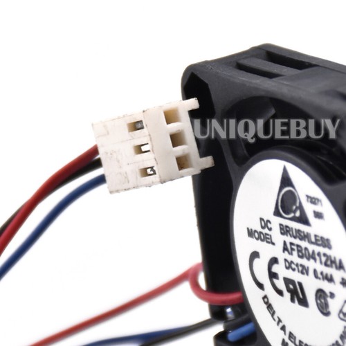 Radiator Fan AFB0412HA 12V 0.14A for Delta Double Ball Server Case 3pin 40*10mm - Afbeelding 4 van 4
