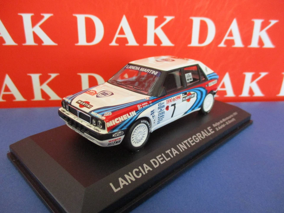 Die cast 1/43 Modellino Auto Lancia Delta Integrale Rally Montecarlo 1990 Auriol - Immagine 2 di 4
