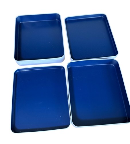 Tre per Tre, Set di Vassoi di Carta Organizer in Metallo da 4 Pezzi - Foto 3 di 4