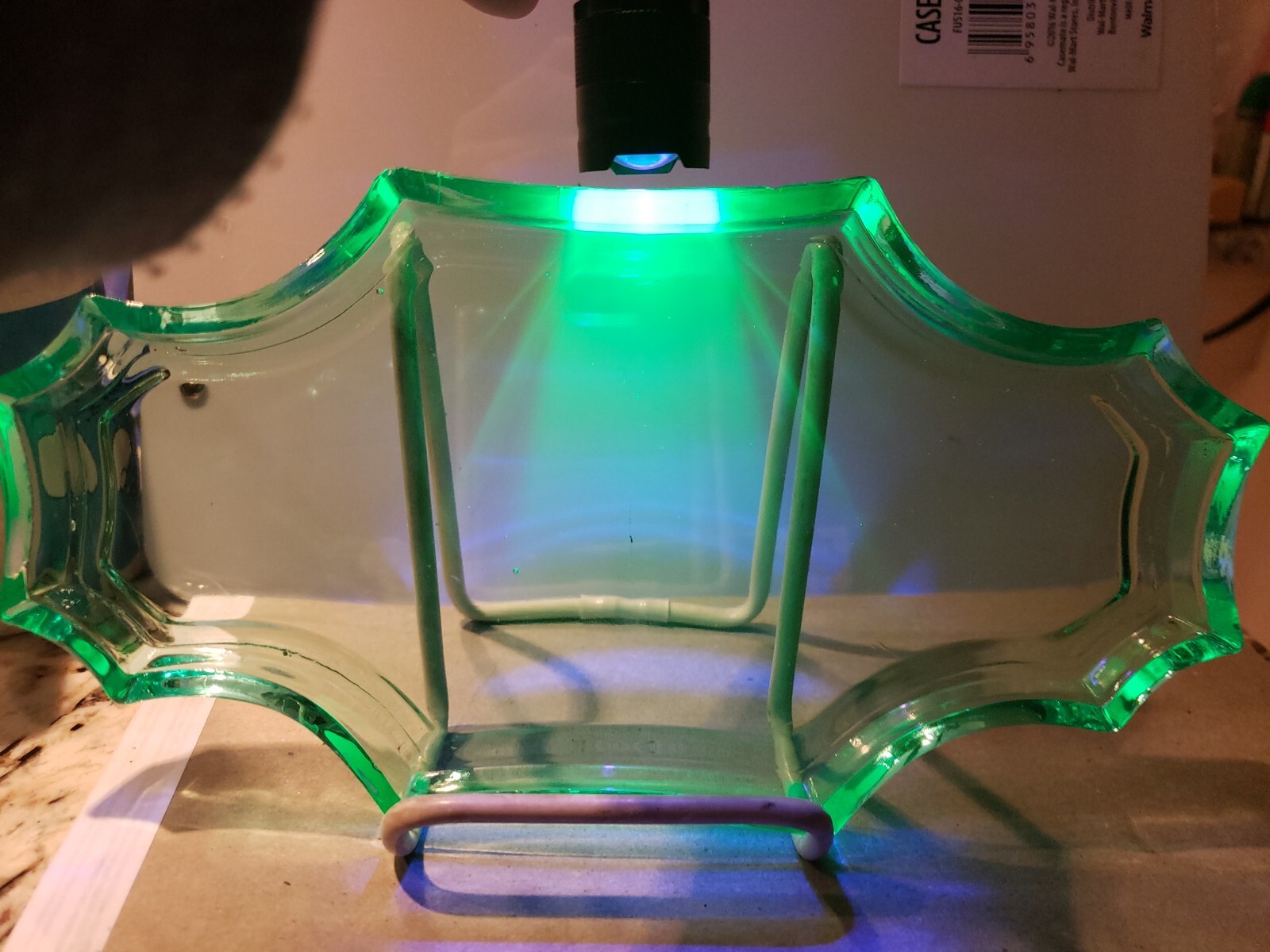 499 Vanity Perfume Tray, Paden City Co Glass Green Uranium depression Rare eBay