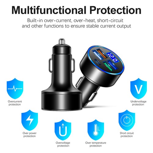Car Charger For iPhone 13 12 11 Pro Max XS Fast Charger PD Type C USB Adapter - Picture 4 of 10