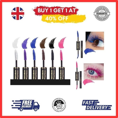 Dual Side 4D Silk Fiber Eyelash Mascara Waterproof 6 Color Fluffy Volume Mascara - Picture 3 of 22