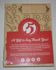 Stampin Up Retired PAPER PUMPKIN 5th Anniversary WOOD ELEMENTS 2 Sheets NEW RARE