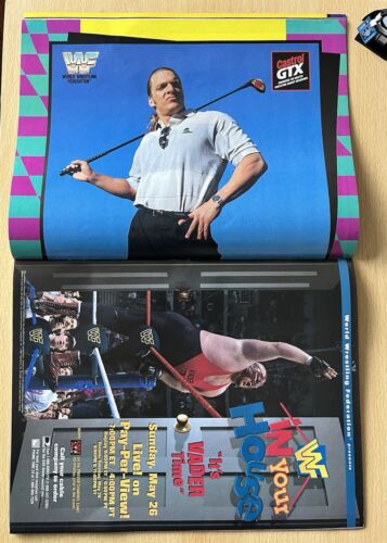 WWF WWE Wrestling Magazine JUNE 1996 + Poster Shawn Michaels Wrestlemania - Picture 2 of 4