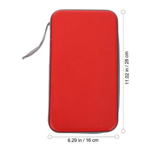 CD Storage Bag Portable Hard Plastic Case Dvd Holders Disc Organizer Cases - Afbeelding 5 van 12