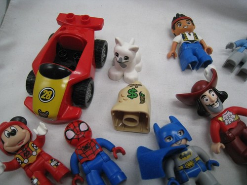 Lego Duplo Minifigures superman, batman, Mickey Mouse, vehicles animals 25 total - Picture 4 of 15