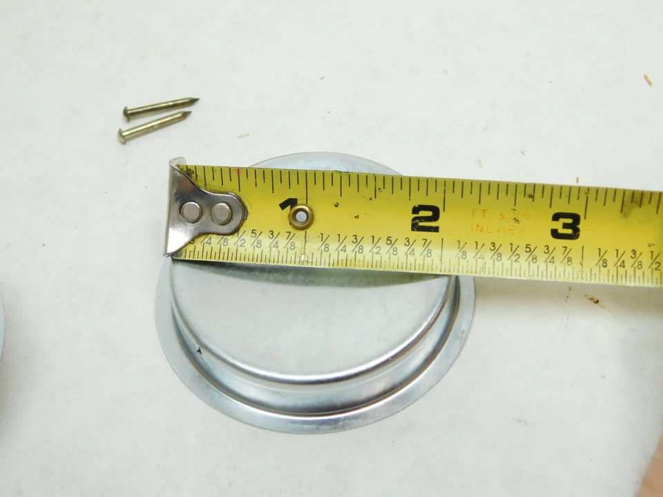 Armario puerta corredera IVES 2 piezas IVES níquel satinado plata tirador taza 2-1/8" diámetro ES Foto 2 de 4