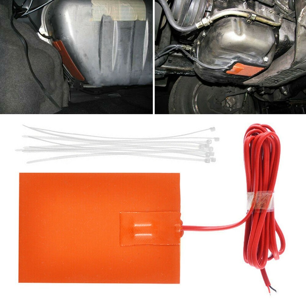 For Engine Block Tank Oil Pan Silicone Heater Pad 12V Heating Plate  Waterproof | eBay