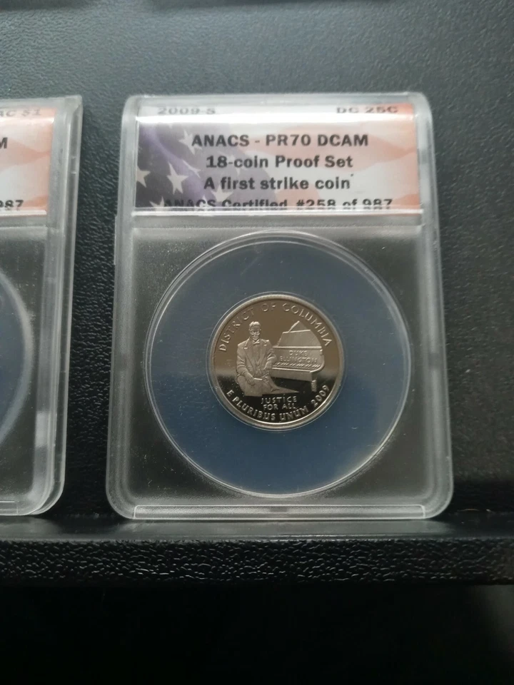 Set of 2009 S US State Quarters ANACS PR70 DCAM First Strike #258 of 987 - Image 4 of 4