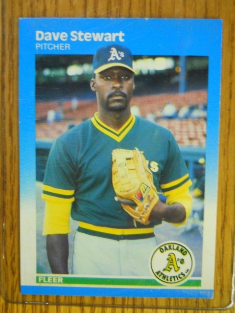 1987 FLEER BASEBALL CARD 406 DAVE STEWART EBay