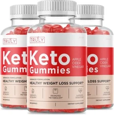 Rillvo (3 Pack) Truly Keto ACV Gummies,  Apple Cider Vinegar Capsules...