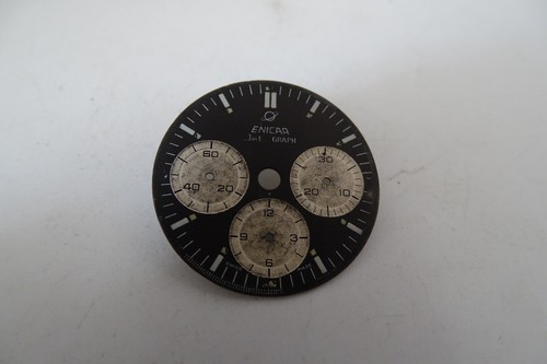 Enicar Jet Graph Chronograph Dial 30.00mm Valjoux 72 Vintage - Picture 2 of 7