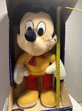 1984 Disney The Talking Mickey Mouse Vtg Talking Plush 18  . NIB. Read.