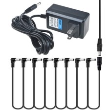PwrON 9V 2A For Guitar Effect Pedal Power Supply Adapter 8 way Daisy Chain Cable