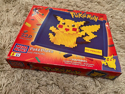Pokemon Mega Bloks Pikachu 2040 - Pokebloks #025 Rare Sammler Bild Stück