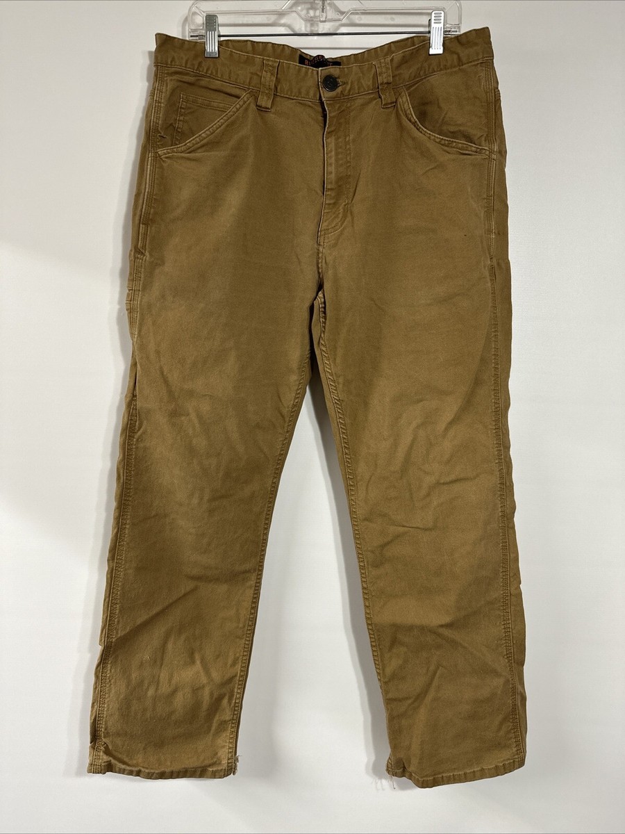 Ridgecut Toughwear Tan Brown Soft Canvas Work Pants Casual Men's