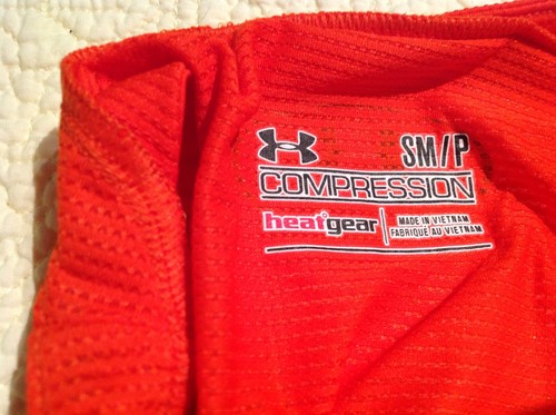 Under Armour Men's UA Compression Basketball MPZ Orange Size Small - Picture 9 of 10